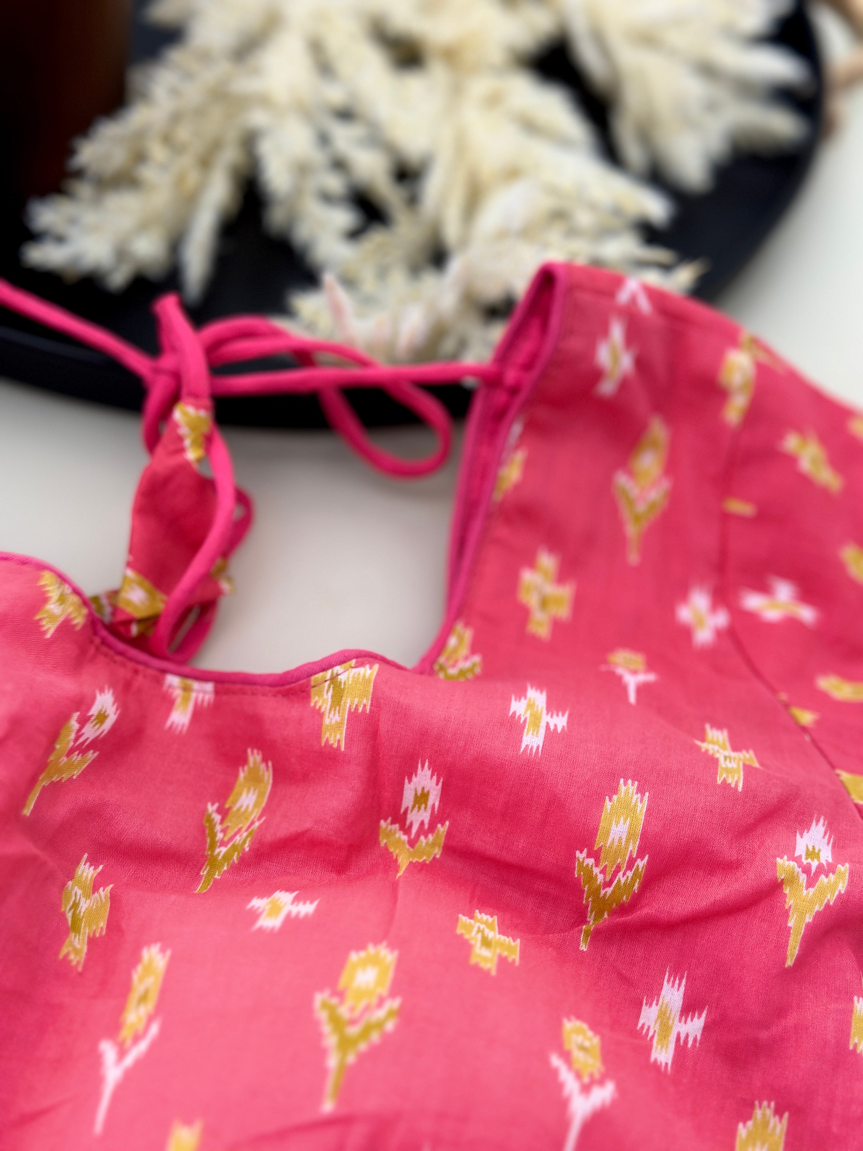 Pink Printed Blouse